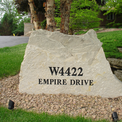 Address Landscape Stone